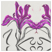 Paarse iris stof (Close Up)