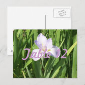 Paarse Iris Tafelnummer (Voorkant / Achterkant)