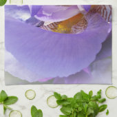 paarse iris theedoek (Gevouwen)