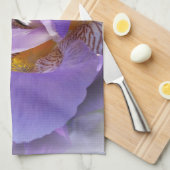 paarse iris theedoek (Quarter Fold)