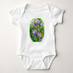 Paarse Iris Trio Baby Onsie Romper
