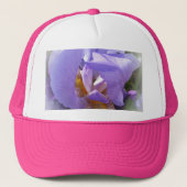 paarse iris trucker pet (Voorkant)