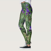 Paarse Iris Tuinprint All-Over Leggings (Links)