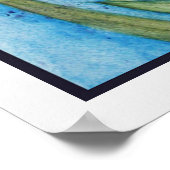 Paarse Iris van de Lente Poster (Hoek)