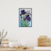 Paarse Iris van de Lente Poster (Keuken)