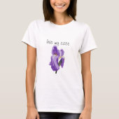 Paarse Iris Vector Art T-shirt (Voorkant)