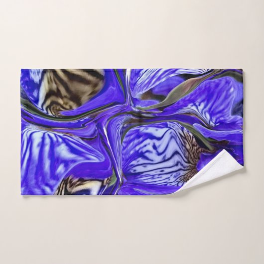 Paarse Iris-ventilator Bad Handdoek (Handdoek)