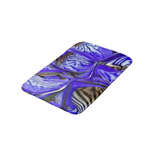 Paarse Iris-ventilator Badmat (Gekanteld)