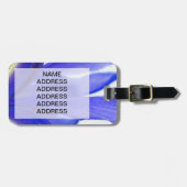 Paarse Iris-ventilator Bagagelabel (Voorkant horizontaal)