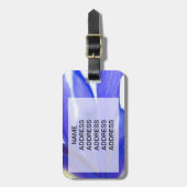 Paarse Iris-ventilator Bagagelabel (Voorkant verticaal)