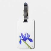 Paarse Iris-ventilator Bagagelabel (Achterkant verticaal)