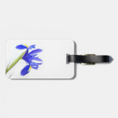 Paarse Iris-ventilator Bagagelabel (Achterkant horizontaal)