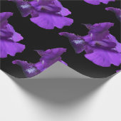 Paarse Iris-ventilator Cadeaupapier (Hoek)