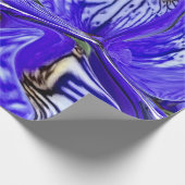 Paarse Iris-ventilator Cadeaupapier (Hoek)