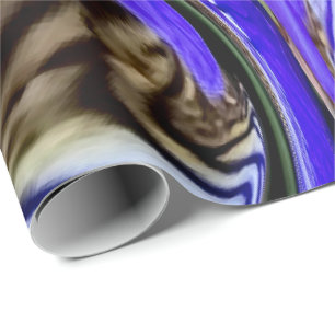 Paarse Iris-ventilator Cadeaupapier