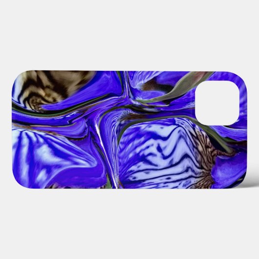 Paarse Iris-ventilator Case-Mate iPhone Case (Achterkant (horizontaal))