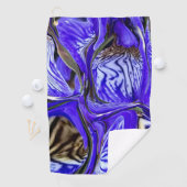 Paarse Iris-ventilator Golfhanddoek (Insitu)
