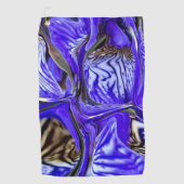 Paarse Iris-ventilator Golfhanddoek (Voorkant)