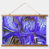 Paarse Iris-ventilator Hangend Wandkleed (Voorkant)