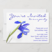 Paarse Iris-ventilator Kaart (Voorkant)