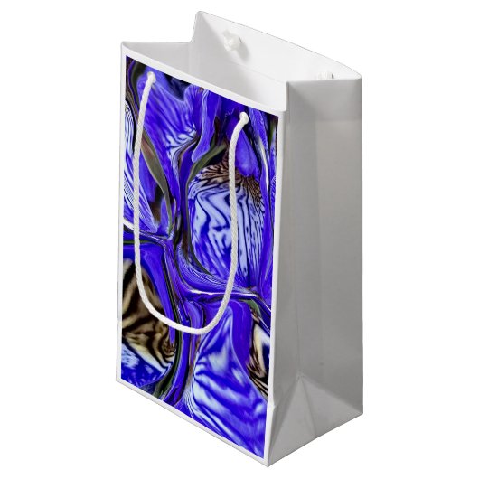 Paarse Iris-ventilator Klein Cadeauzakje (Voorkant Gekanteld)