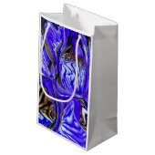 Paarse Iris-ventilator Klein Cadeauzakje (Achterkant Gekanteld)