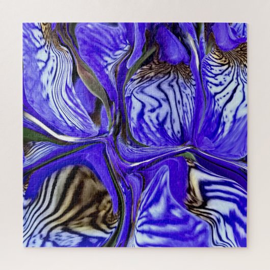 Paarse Iris-ventilator Legpuzzel (Verticaal)