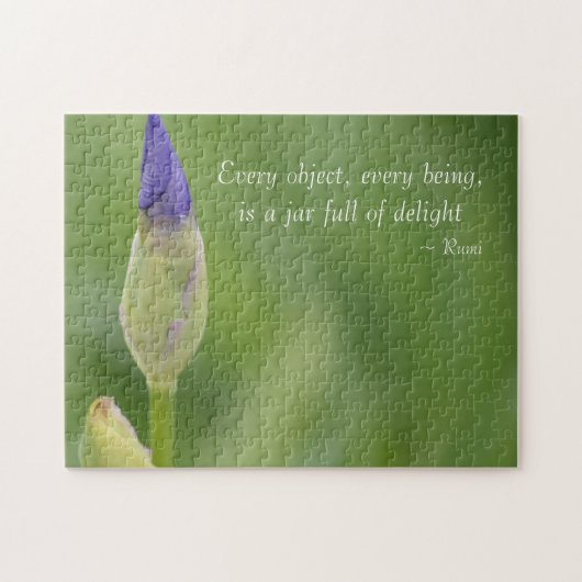 Paarse Iris-ventilator Legpuzzel (Horizontaal)