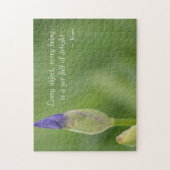 Paarse Iris-ventilator Legpuzzel (Verticaal)