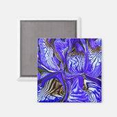 Paarse Iris-ventilator Magneet (Voorkant / Achterkant)