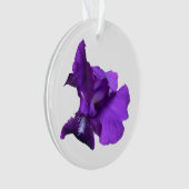 Paarse Iris-ventilator Ornament (voorkant)