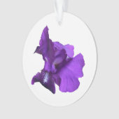 Paarse Iris-ventilator Ornament (voorkant)