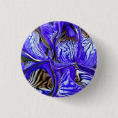 Paarse Iris-ventilator Ronde Button 3,2 Cm (Voorkant)