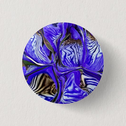 Paarse Iris-ventilator Ronde Button 3,2 Cm (Voorkant)