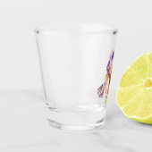 Paarse Iris-ventilator Shot Glas (Links)