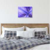 Paarse Iris-ventilator Sluiten Canvas Afdruk (Insitu (Slaapkamer))