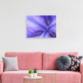 Paarse Iris-ventilator Sluiten Canvas Afdruk (Insitu (Woonkamer))