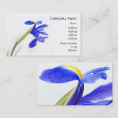 Paarse Iris-ventilator Visitekaartje (Voorkant / Achterkant)