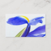 Paarse Iris-ventilator Visitekaartje (Achterkant)