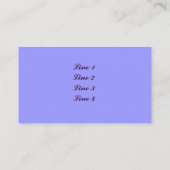 Paarse Iris ventilator Visitekaartje sluiten (Achterkant)