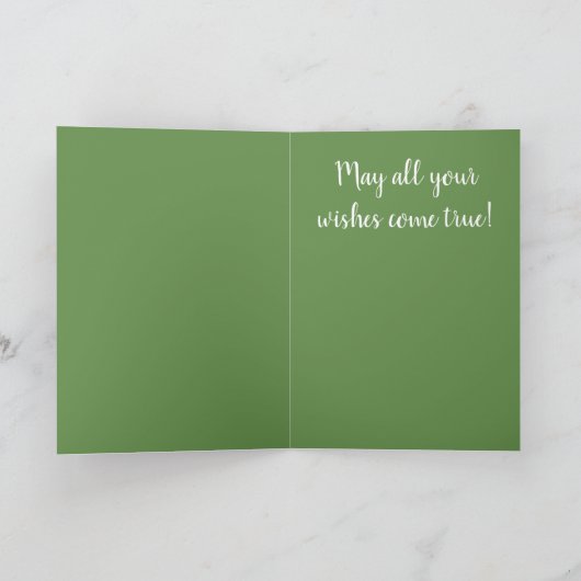 Paarse Iris Verjaardag Kaart (Binnen)