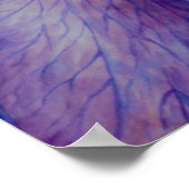 Paarse Iris Waterverf Art Poster (Hoek)