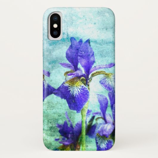 Paarse Iris-Waterverf Case-Mate iPhone Case (Achterkant)