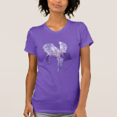 Paarse Iris waterverf T-shirt (Voorkant)
