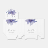 Paarse Iris Waterverf Wedding Bedankdoosjes (Uitgevouwen)