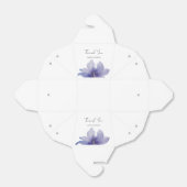 Paarse Iris Waterverf Wedding Bedankdoosjes (Uitgevouwen)