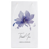 Paarse Iris Waterverf Wedding Klein Cadeauzakje (Achterkant)