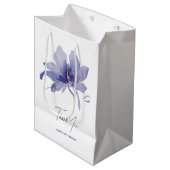 Paarse Iris Waterverf Wedding Medium Cadeauzakje (Voorkant Gekanteld)