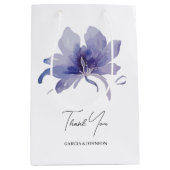 Paarse Iris Waterverf Wedding Medium Cadeauzakje (Voorkant)