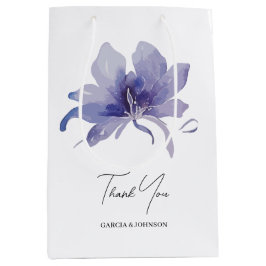 Paarse Iris Waterverf Wedding Medium Cadeauzakje